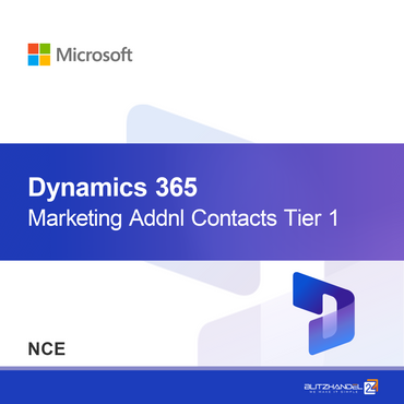 Dynamics 365 Marketing Contactos Adicionais Nível 1 (NCE)