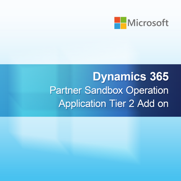 Dynamics 365 Parceiro Sandbox Operação Aplicação Camada 2 Adicional