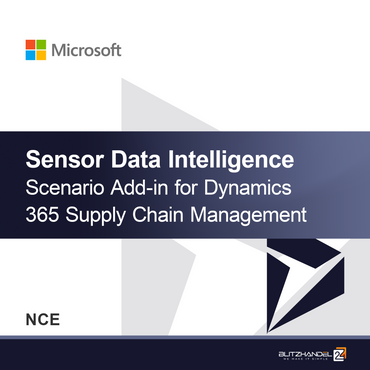 Add-in de Cenário de Inteligência de Dados de Sensores para Dynamics 365 Supply Chain Management (NCE)