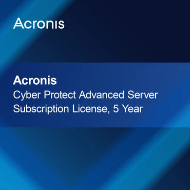 Licença de Subscrição Acronis Cyber Protect Advanced Server, 5 Anos