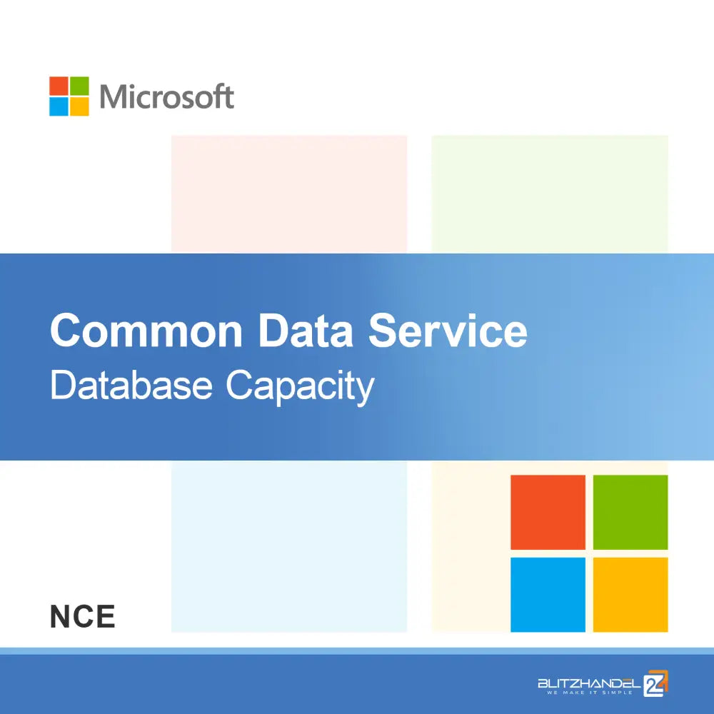 Capacidade da Base de Dados do Common Data Service (NCE)