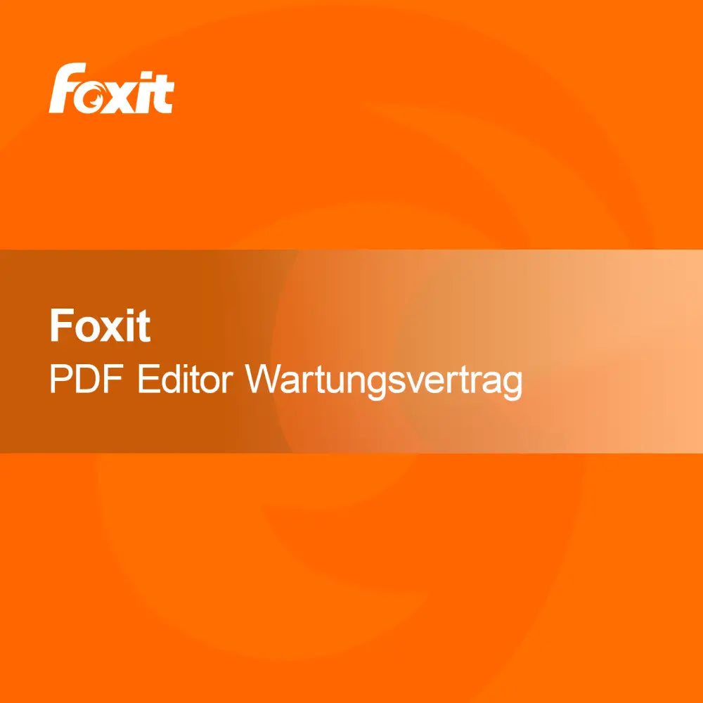 Foxit PDF Editor + Contrato de Manutenção