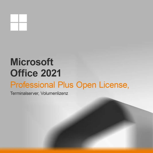 Microsoft Office 2021 Professional Plus Licença Aberta, Servidor Terminal, Licença por Volume