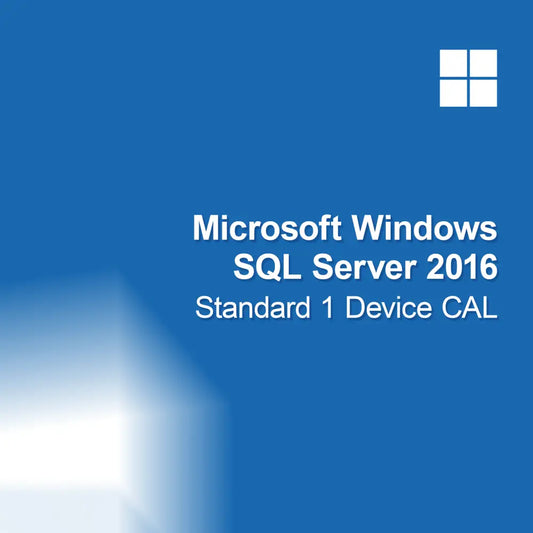 Microsoft SQL Server 2016 Standard 1 Dispositivo CAL