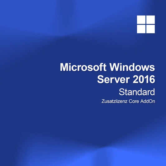 Microsoft Windows Server 2016 Standard Licença Adicional Core AddOn