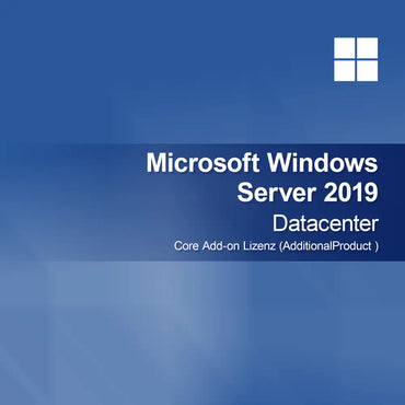 Microsoft Windows Server 2019 Datacenter - Licença Add-on Core (Produto Adicional)