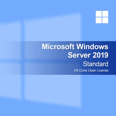 Microsoft Windows Server 2019 Standard (16 Core) Licença Aberta