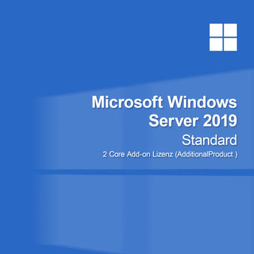 Microsoft Windows Server 2019 Standard - Licença Adicional de 2 Núcleos (Produto Adicional)