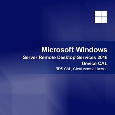 Licença de Acesso de Cliente (CAL) de Dispositivo para Serviços de Ambiente de Trabalho Remoto do Microsoft Windows Server 2016, CAL RDS, Licença de Acesso de Cliente