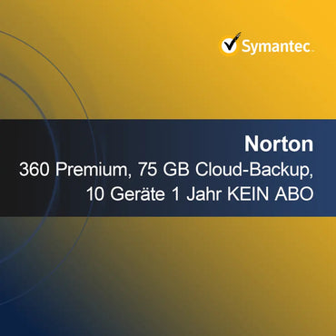 Norton 360 Premium, 75 GB Cloud-Backup, 10 dispositivos 1 ano SEM ASSINATURA
