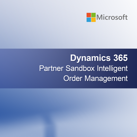Dynamics 365 Parceiro Sandbox Gestão Inteligente de Pedidos