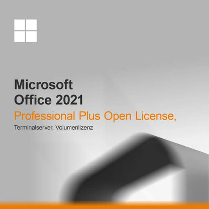 Microsoft Office 2021 Professional Plus Licença Aberta, Servidor Terminal, Licença por Volume