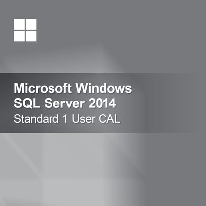 Microsoft SQL Server 2014 Standard 1 Utilizador CAL