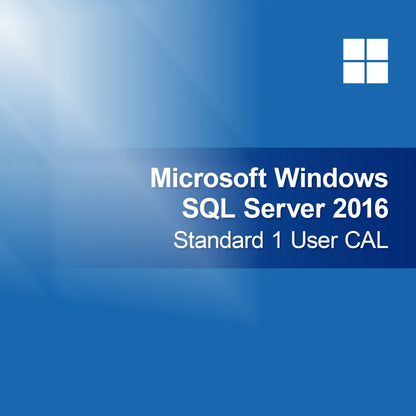 Microsoft SQL Server 2016 Standard 1 Utilizador CAL