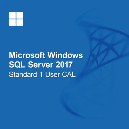 Microsoft SQL Server 2017 Standard, 1 Utilizador CAL