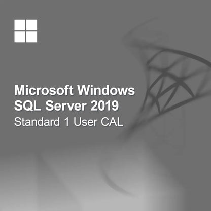 Microsoft SQL Server 2019 Standard 1 Utilizador CAL
