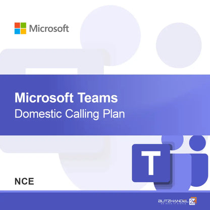 Plano de Chamadas Domésticas Microsoft Teams (NCE)