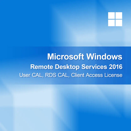 Licença de Acesso de Cliente (CAL) de Utilizador para Serviços de Ambiente de Trabalho Remoto Microsoft Windows 2016, CAL RDS, Licença de Acesso de Cliente