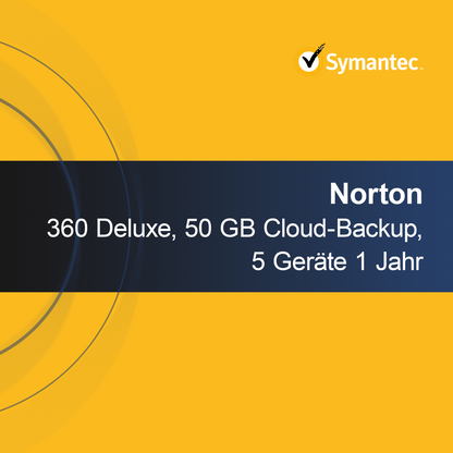 Norton 360 Deluxe, 50 GB Cloud-Backup, 5 dispositivos 1 ano