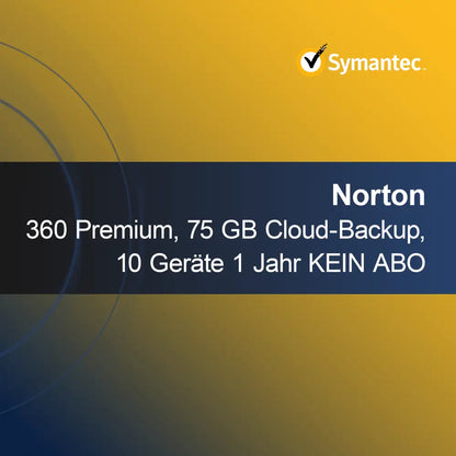 Norton 360 Premium, 75 GB Cloud-Backup, 10 dispositivos 1 ano SEM ASSINATURA