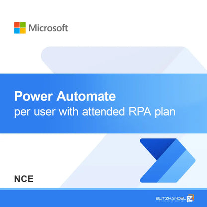Power Automate por utilizador com plano RPA assistido (NCE)