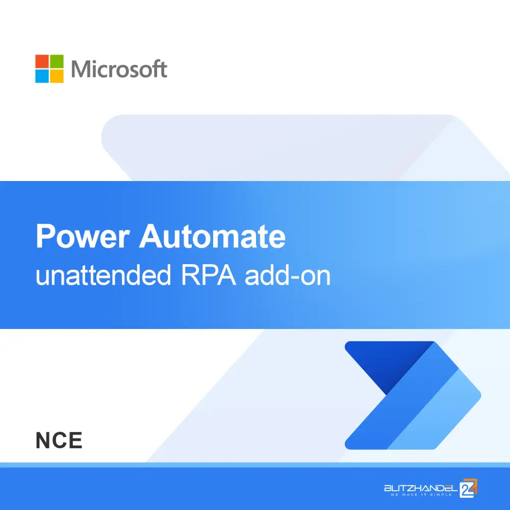 Power Automate add-on RPA não assistido (NCE)