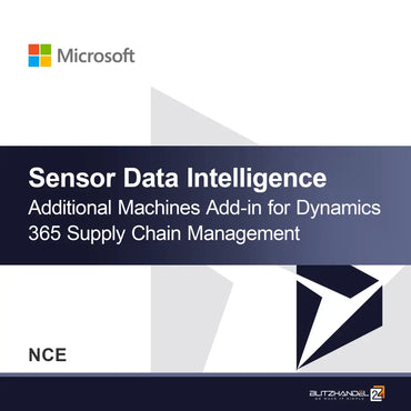 Add-in de Máquinas Adicionais de Inteligência de Dados de Sensores para Dynamics 365 Supply Chain Management (NCE)